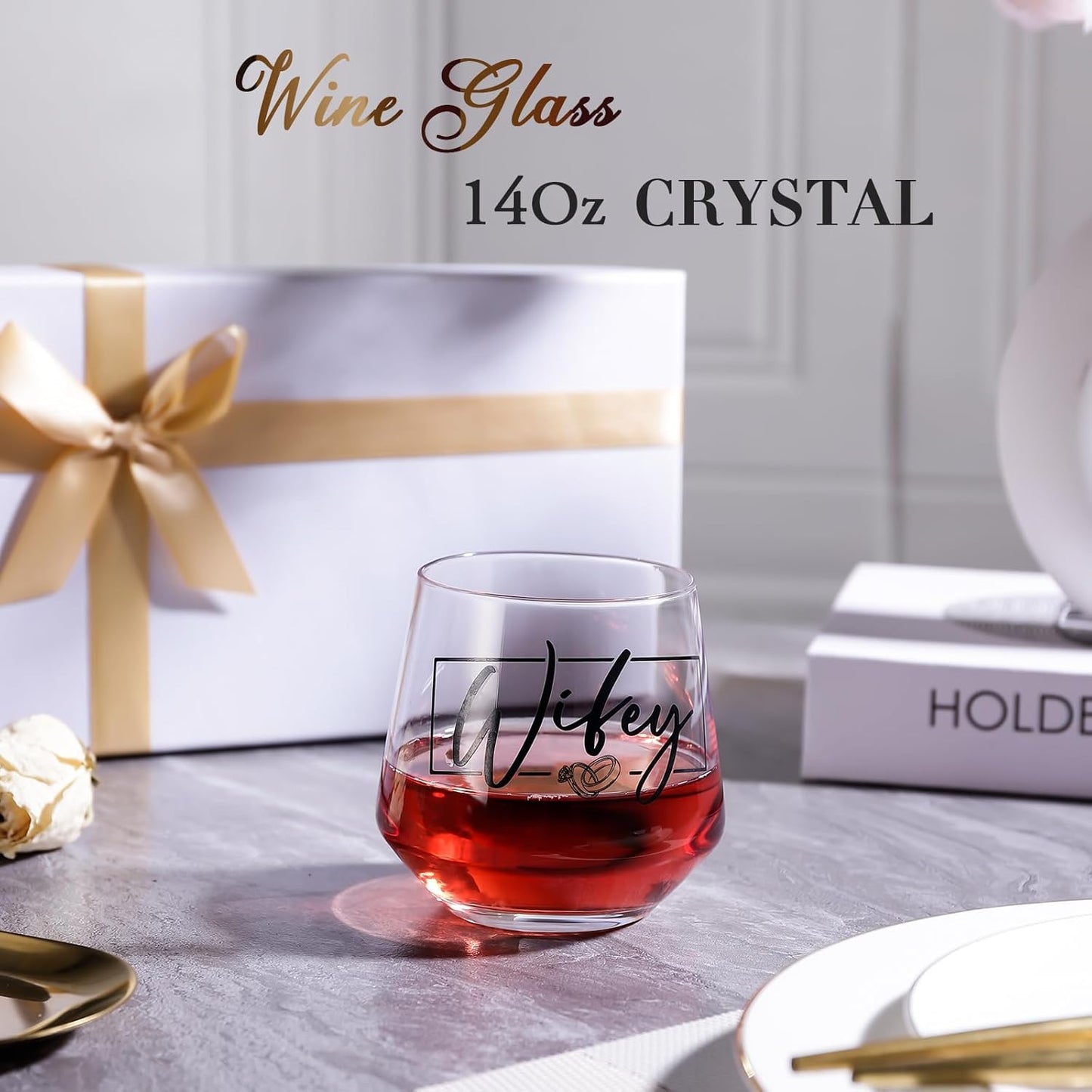 Christmas Wedding Gifts for Couples 2025, Bridal Shower Gifts, His and Hers Glass, Mr and Mrs Shot Glass, Drinking Glasses Set, Hubby and Wifey Gift, Anniversary Christmas Gift for Couple