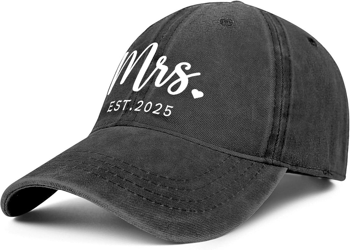 Mrs Bride Hat Bridal Shower Gifts Wedding Mr Couple Gift Cap Black