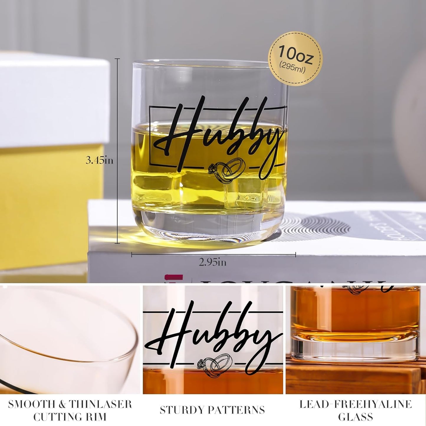 Christmas Wedding Gifts for Couples 2025, Hubby and Wifey Memory Wooden Box Set, Bridal Shower Gift, His and Hers Gift, Anniversary or Christmas Gifts for Bride and Groom