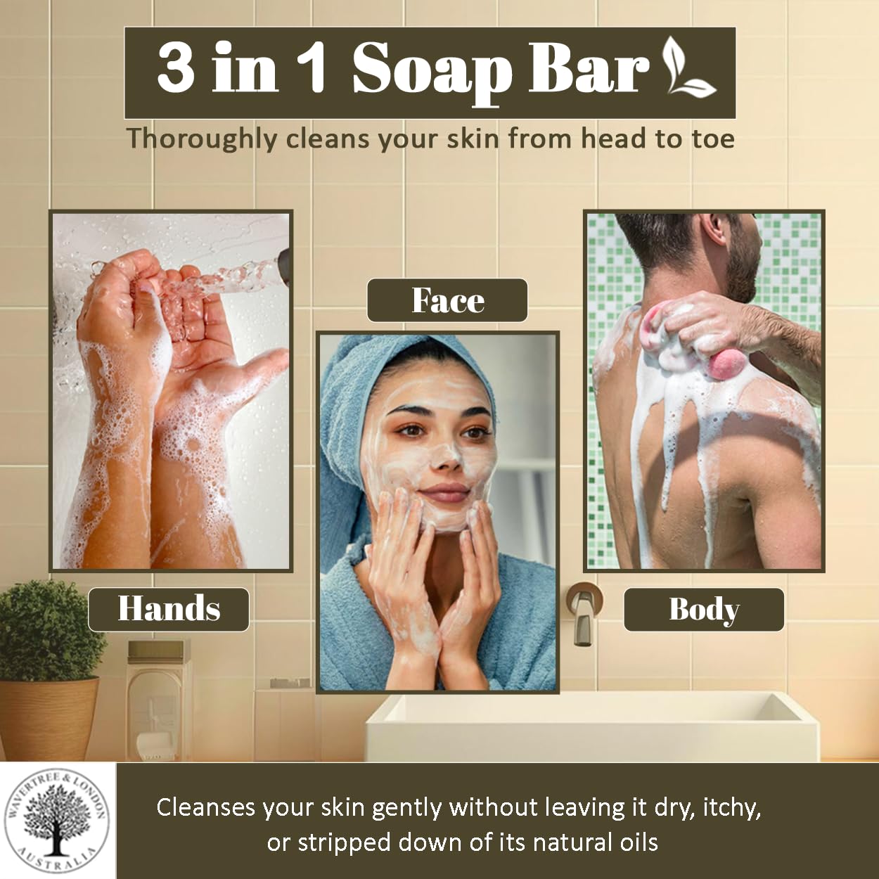 Wavertree & London Assorted Fabulous Florals Scents Natural Soap Bars (Pack of 8), 7oz Moisturizing Triple Milled Soap Bars Enriched with Shea Butter and Pure Plant Oils | All Body & Bath Soap