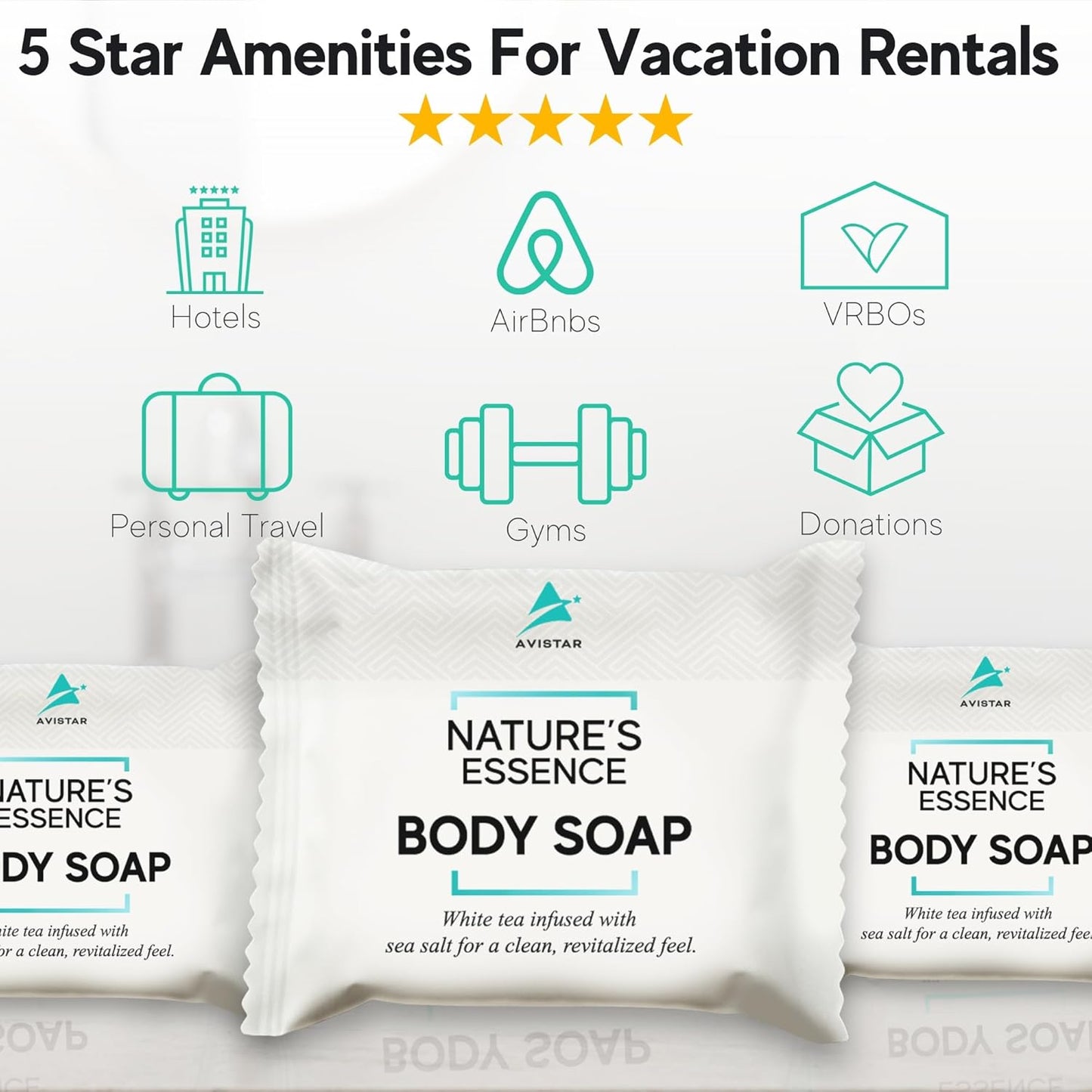 Bar Soap Bulk Individually Wrapped – 120 Pack 0.5 oz Mini Hotel Soap Bars Bulk – Travel Size Essential Toiletries for Hosts and Guests, Hotel, Hospitality, Shelters & Bathroom Amenities