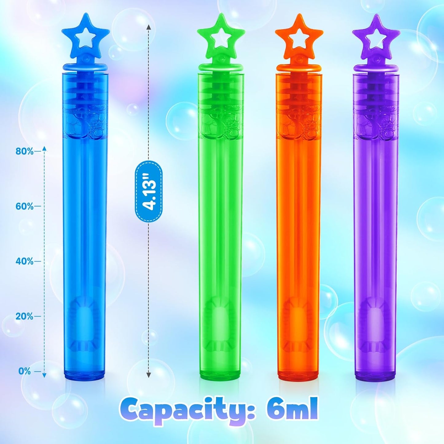 36 Pieces Mini Bubble Wands,Bubble Party Favors Assortment Toys for Kids,Themed Birthday, Halloween, Goodie Bags, Carnival Prizes, Wedding, Bubble Maker Toys for Kids,Outdoor Gifts for Girls & Boys
