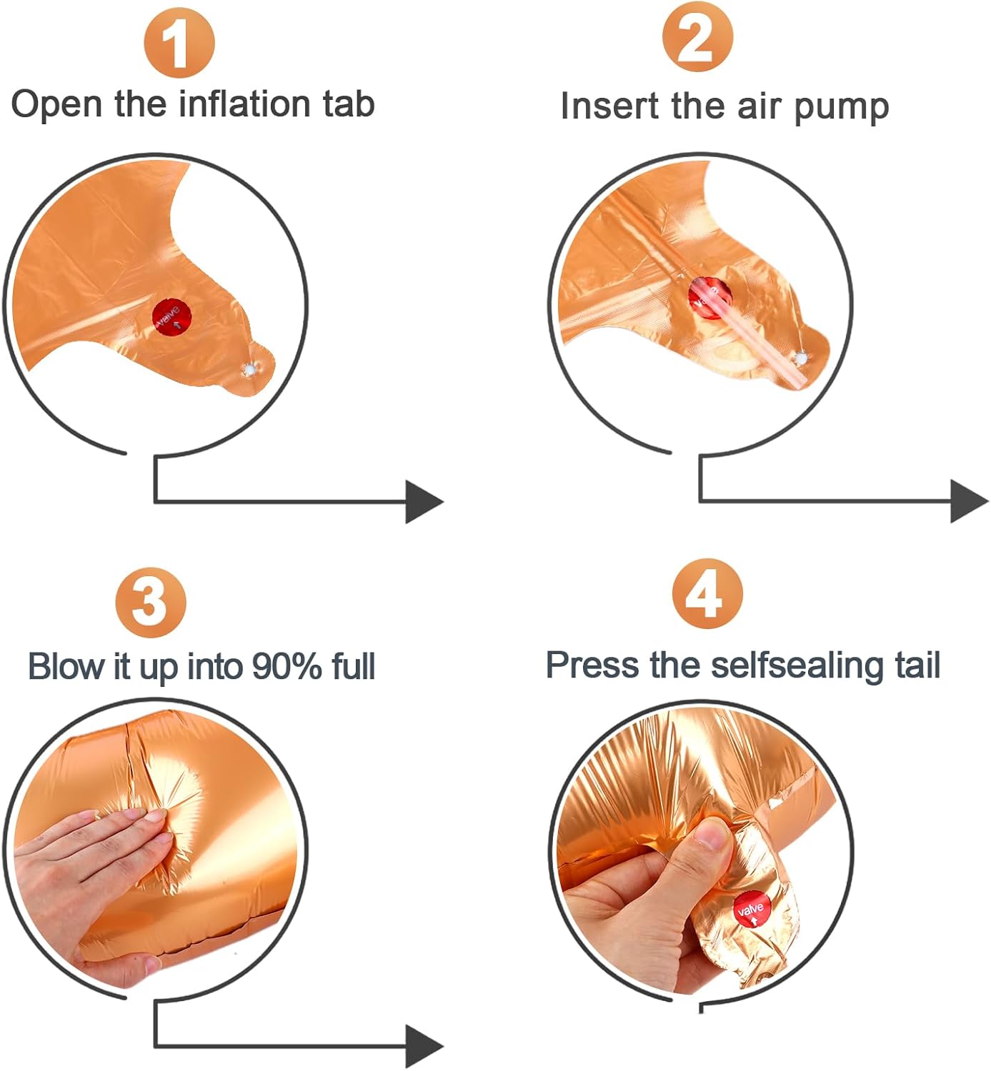 Orange 3 Balloon, Number Balloon 40 Inch, 3rd Three Year Old Birthday Deco, Orange Party Supplies for Party Decorations, Number 3 Balloon