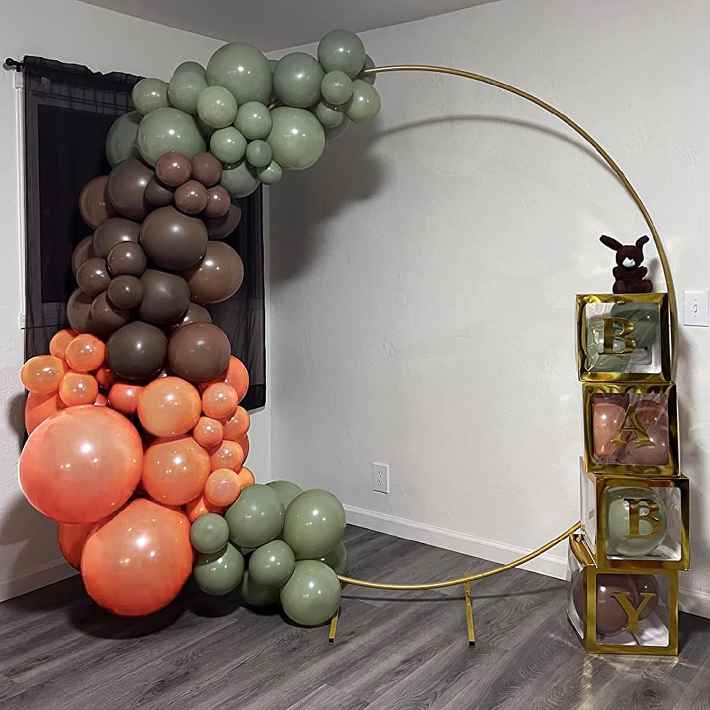 Pearl Rose Balloons, 150 pcs Different Sizes Pack of 18 Inch 12 Inch 10 Inch 5 Inch Shimmer Rose Balloons for Balloon Garland Balloon Arch as Birthday Party Wedding Decorations