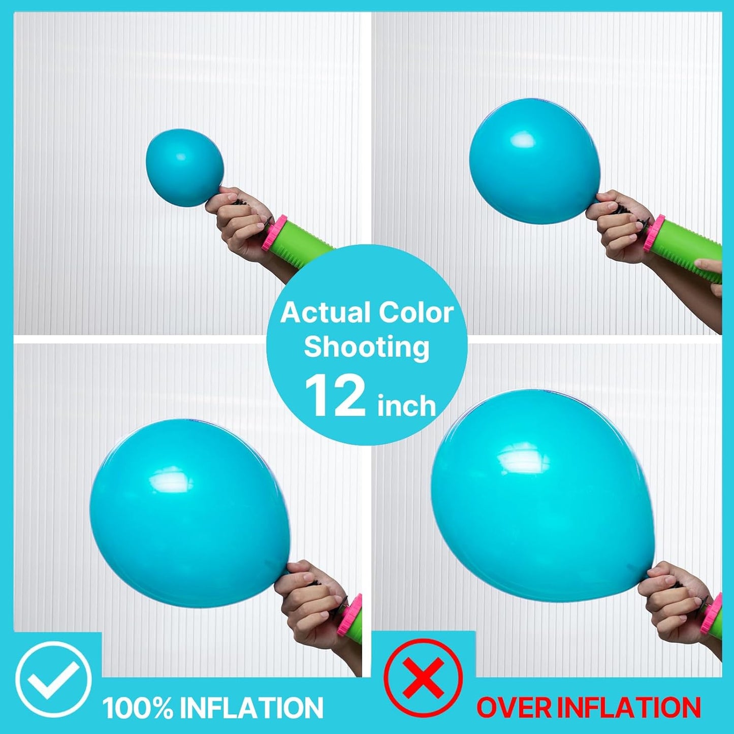 PartyWoo Dark Teal Balloons 50pcs 12 Inch Turquoise Aqua Blue Teal Balloons for Graduation Wedding Baby Shower Bridal Shower Gender Reveal Engagement Birthday Pool Party Decorations Blue-Y17