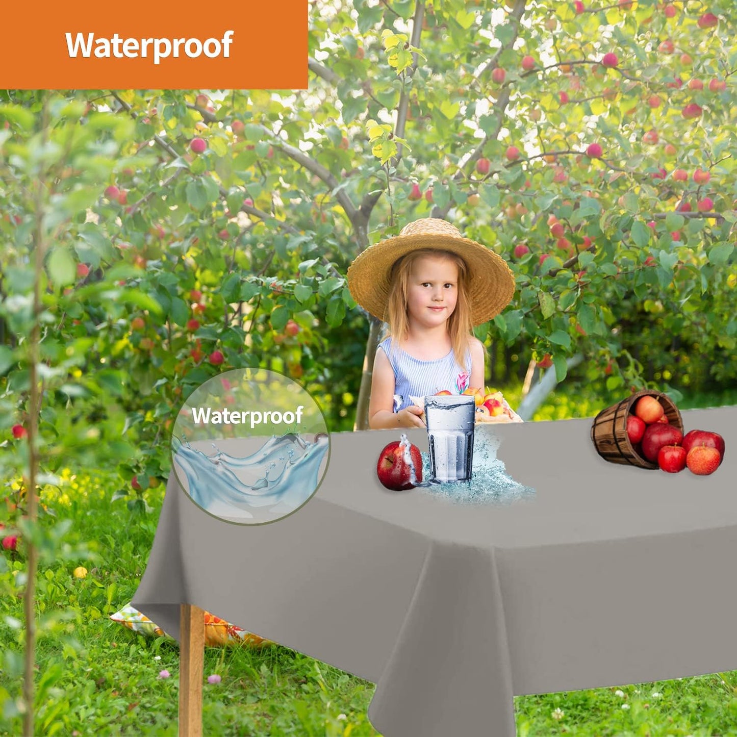 Silver Disposable Plastic Tablecloth for Rectangle Tables (12 Pack) Premium Decorative Table Cloths for Parties, Events & Weddings, Indoors & Outdoors, 54 x 108 inches, Plastic Table Cover