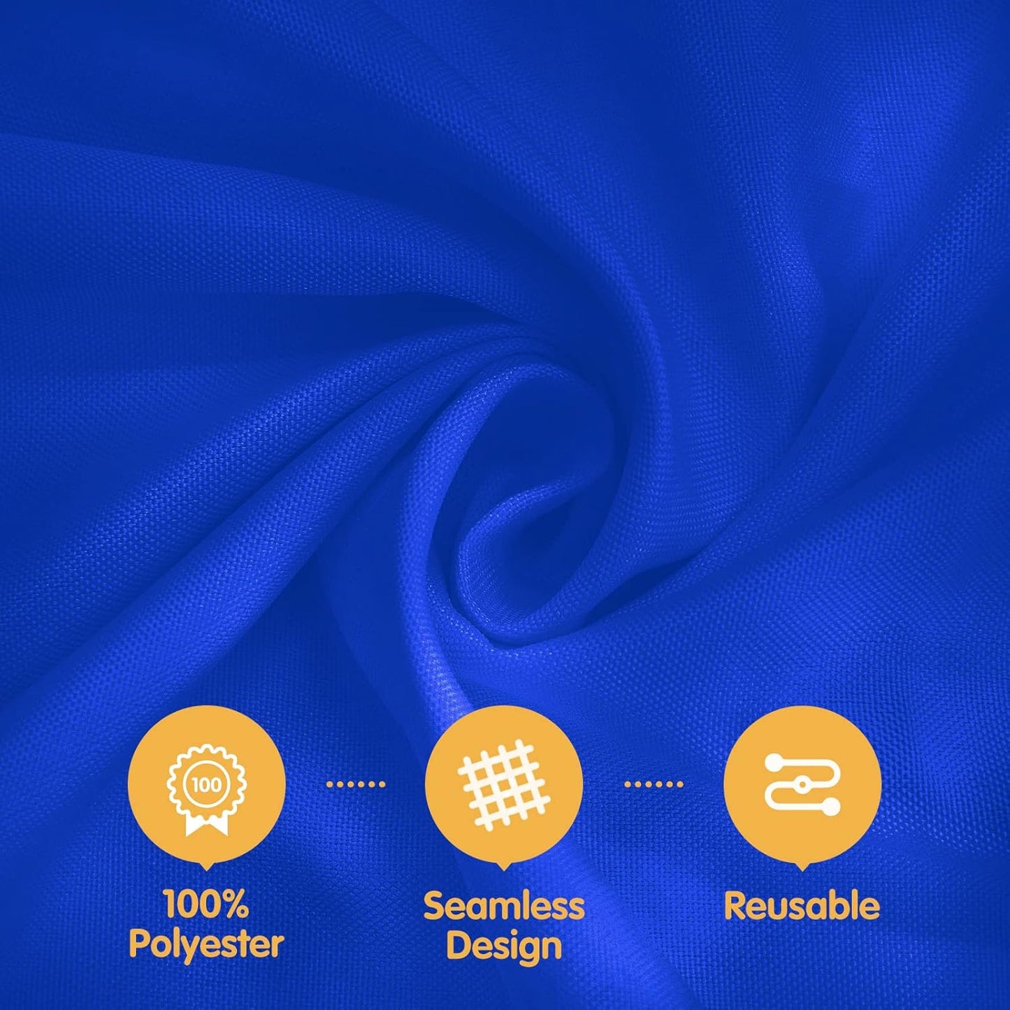 BRILLMAX 8 Pack Royal Blue Tablecloths for 8 Foot Rectangle Tables 60 x 126 Inch - 8ft Rectangular Bulk Linen Polyester Fabric Washable Cloth Cover for Wedding Reception Banquet Birthday Party