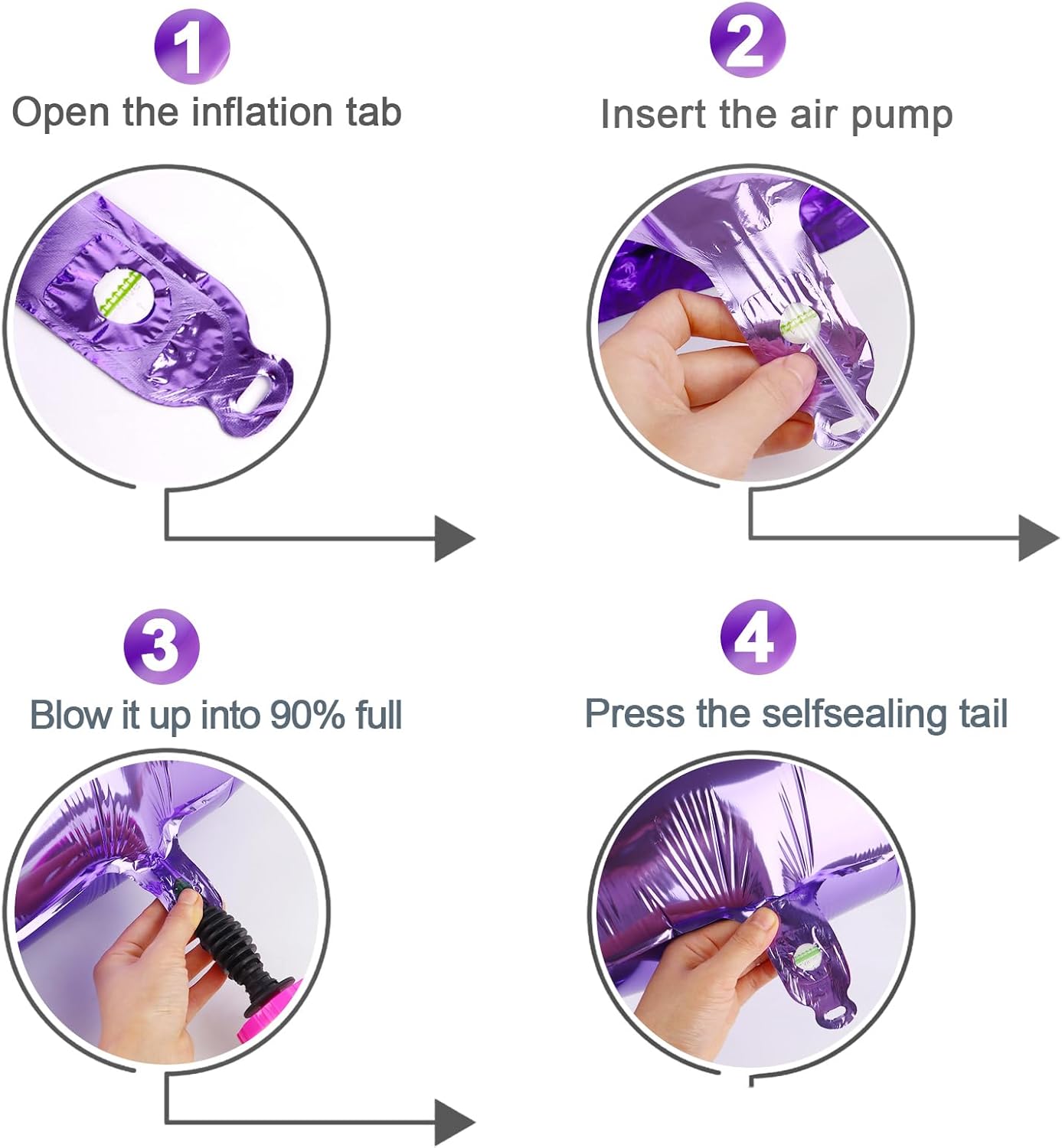 Purple Number 10 Balloon 40 inch, 10 Number Balloons, 10th Purple Birthday Decorations, 10 Year Old Girls Boys Party Supplies