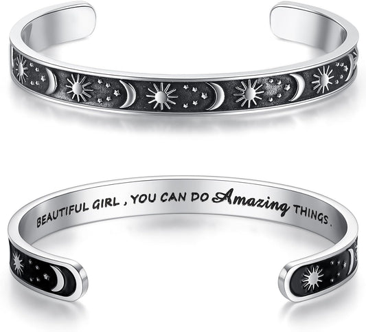 SAM & LORI Personal Bracelets for Teens/Women-Inspirational Jewelry Gifts (Various Designs) for Daughter/Sister/Mom/Friends-Adjustable Bracelet in a Pretty Gift Box