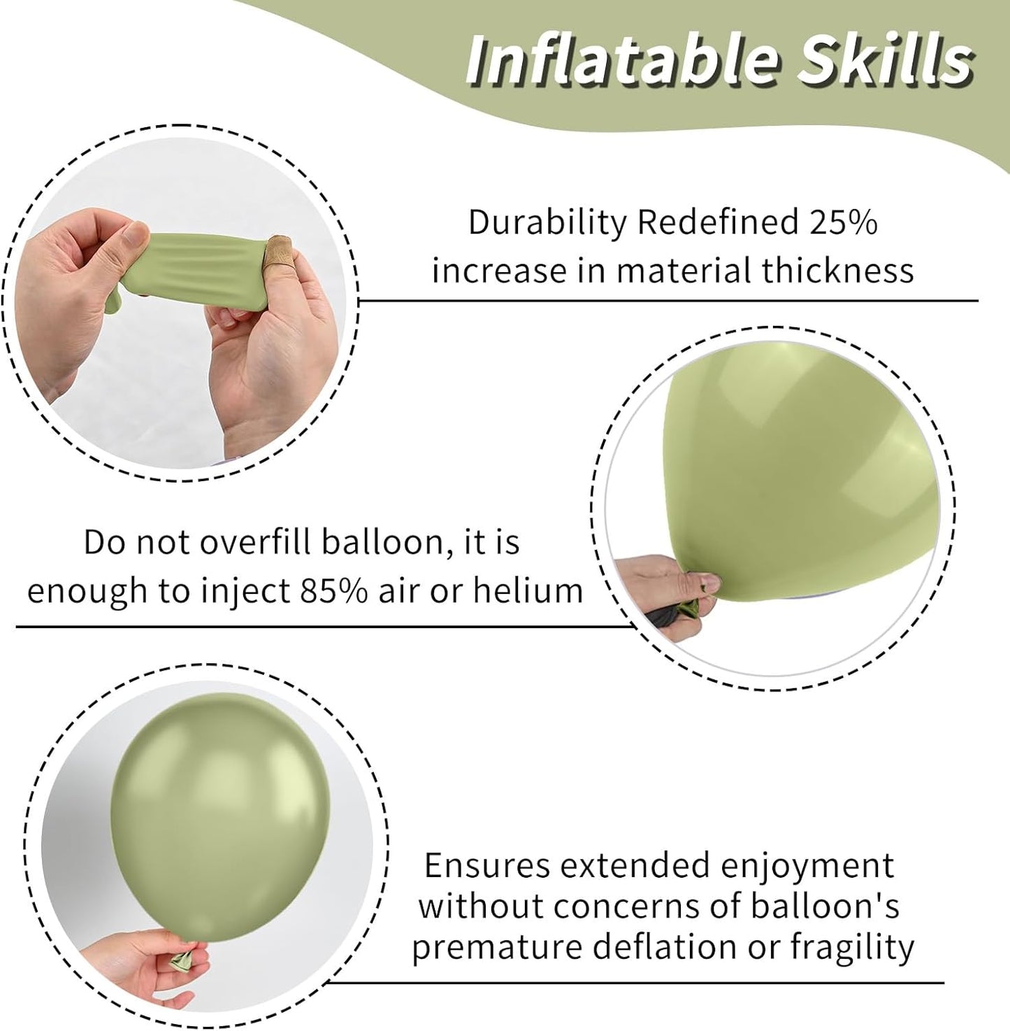 Dusty Blue Balloon Arch Kit with 18/12/10/5 inch Dusty Blue, Green, White Gold Latex Balloons for Birthday, Baby Shower, Wedding, Anniversary, Boho Bridal Party Decorations