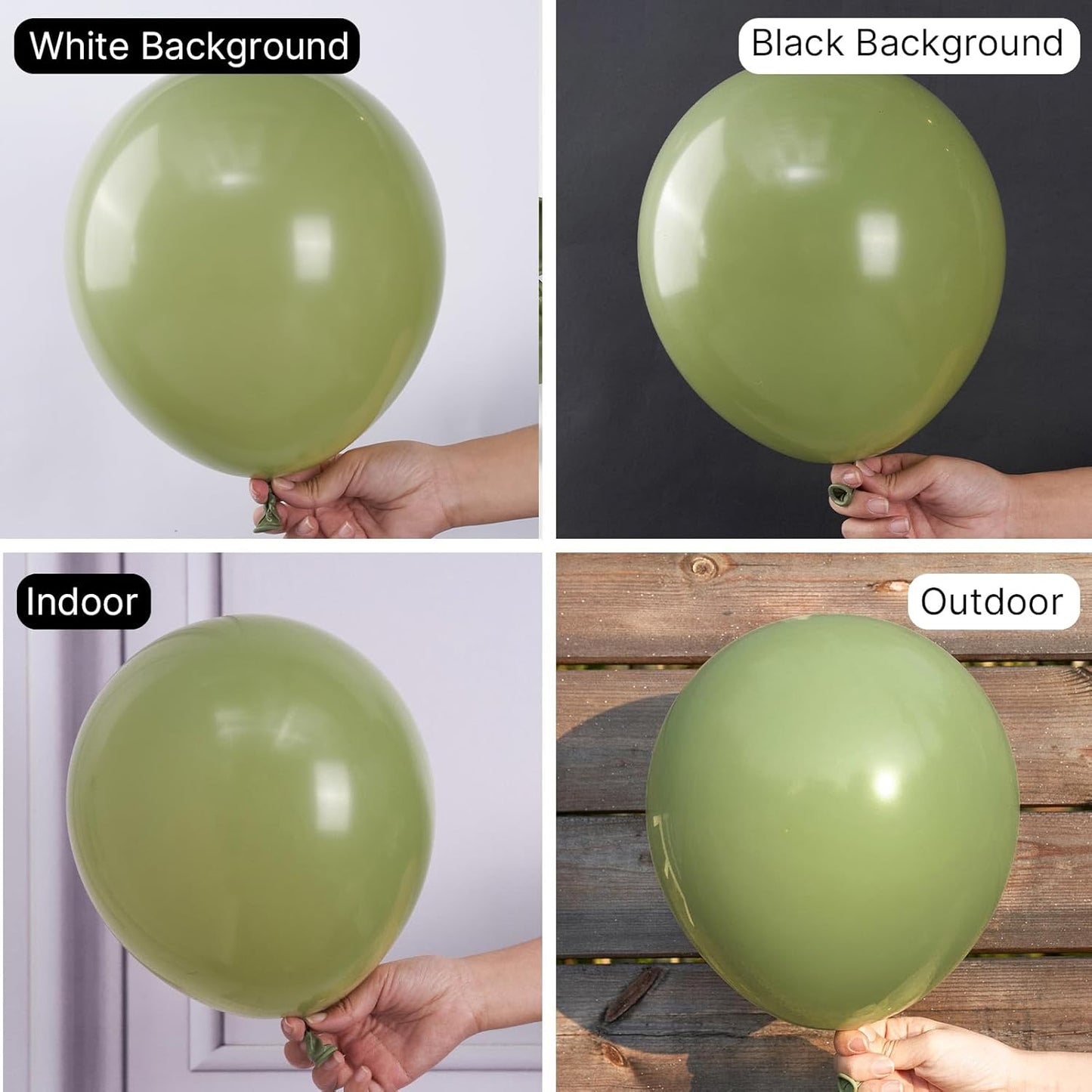 PartyWoo Sage Green Balloons 50 pcs 12 Inch Matte Sage Olive Green Boho Neutral Eucalyptus Latex Helium Balloons for Wedding Baby Shower Gender Reveal Birthday Graduation Party Decorations Green-F11