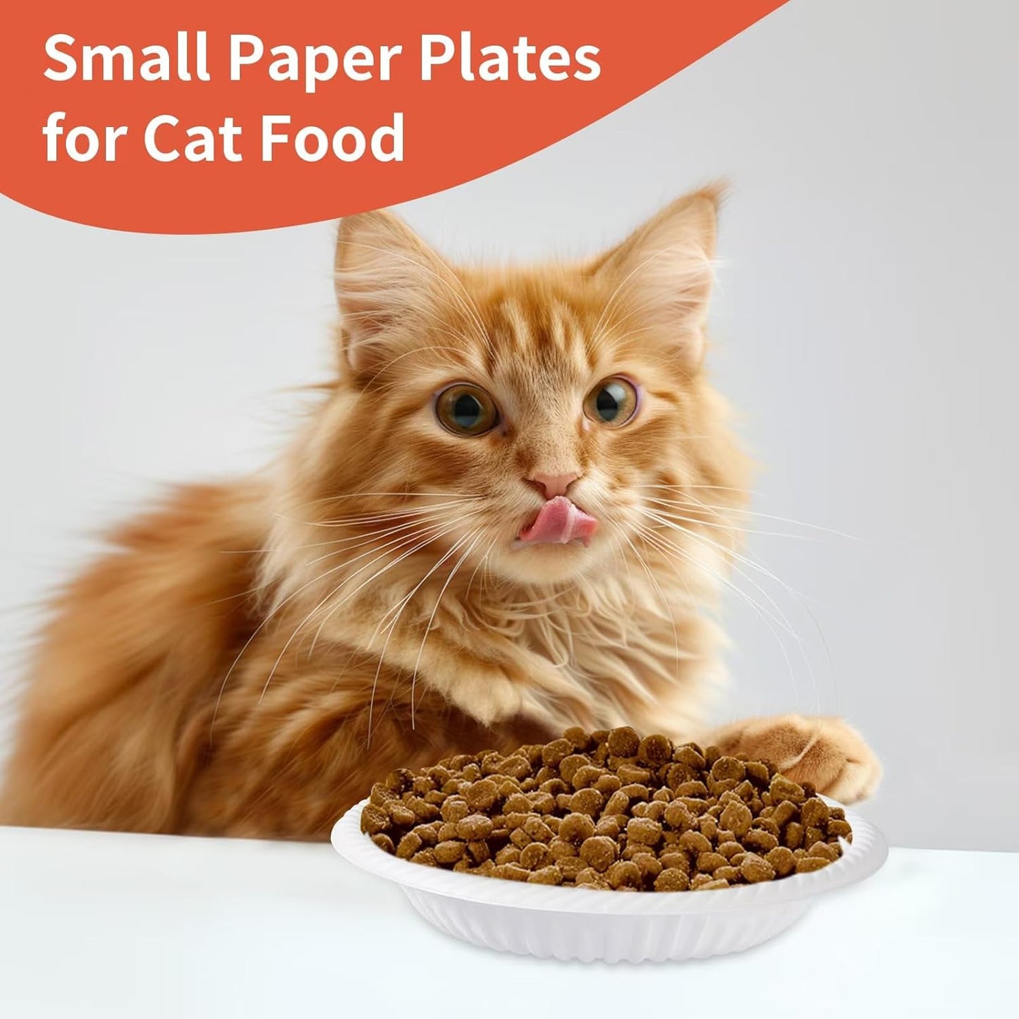 4 Inch Mini Disposable Plates 100 Count Small Plates for Pet Round Paper Starch Plates for Party Dessert Cake Craft Appetizer