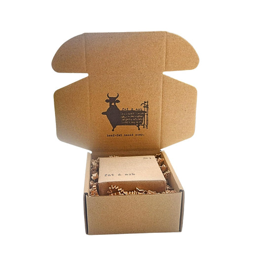 fat & ash Beef Tallow Soap Bar (2 Pack) - VERY SIMPLE INGREDIENTS - Organic and Moisturizing - Handmade in USA - Family Recipe - Long-Lasting, All-Natural, For Dry Skin