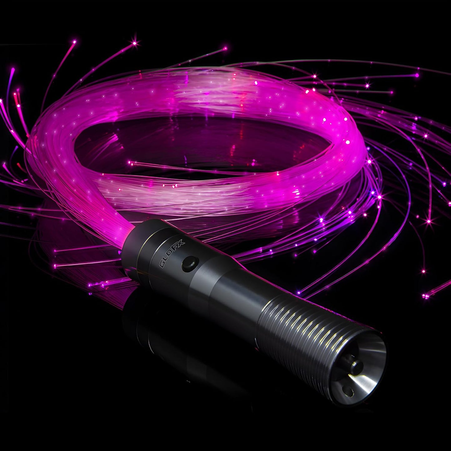 Sparkle Fiber Space Whip Remix | Programmable LED Fiber Optic Whip | 6 Ft 360° Swivel Super Bright Light Up Rave Toy EDM Pixel Flow Lace Dance Festival
