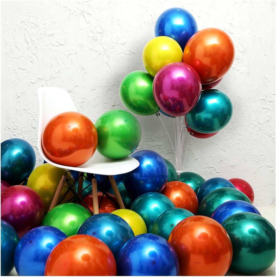 Metallic green balloons, 50 pcs 10 inches emerald green balloons Double layer green balloons are more durable suitable for wedding, birthday party balloon decoration