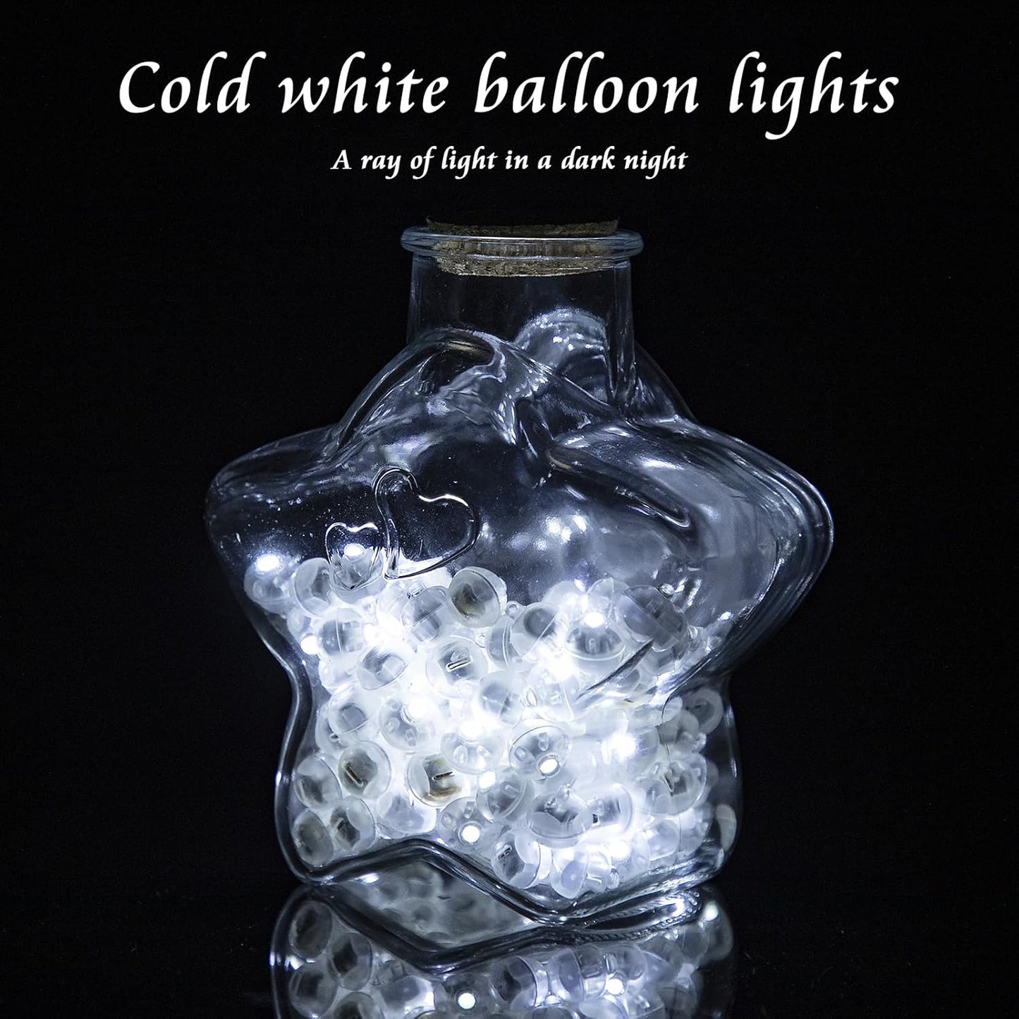 50pcs Balloon Lights Mini Led Lights Round Long Standby Time Ball Lamps Paper Lantern Balloon Lamps for Birthday Party Christmas Halloween Decoration White