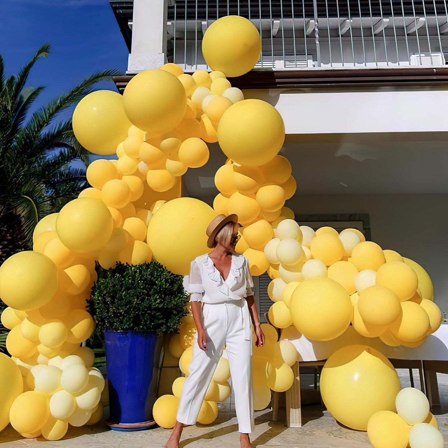 PartyWoo Mustard Yellow Balloons, 50 pcs 12 Inch Boho Yellow Balloons, Dark Yellow Balloons for Balloon Garland or Balloon Arch as Birthday Party Decorations, Baby Shower Decorations, Yellow-F57