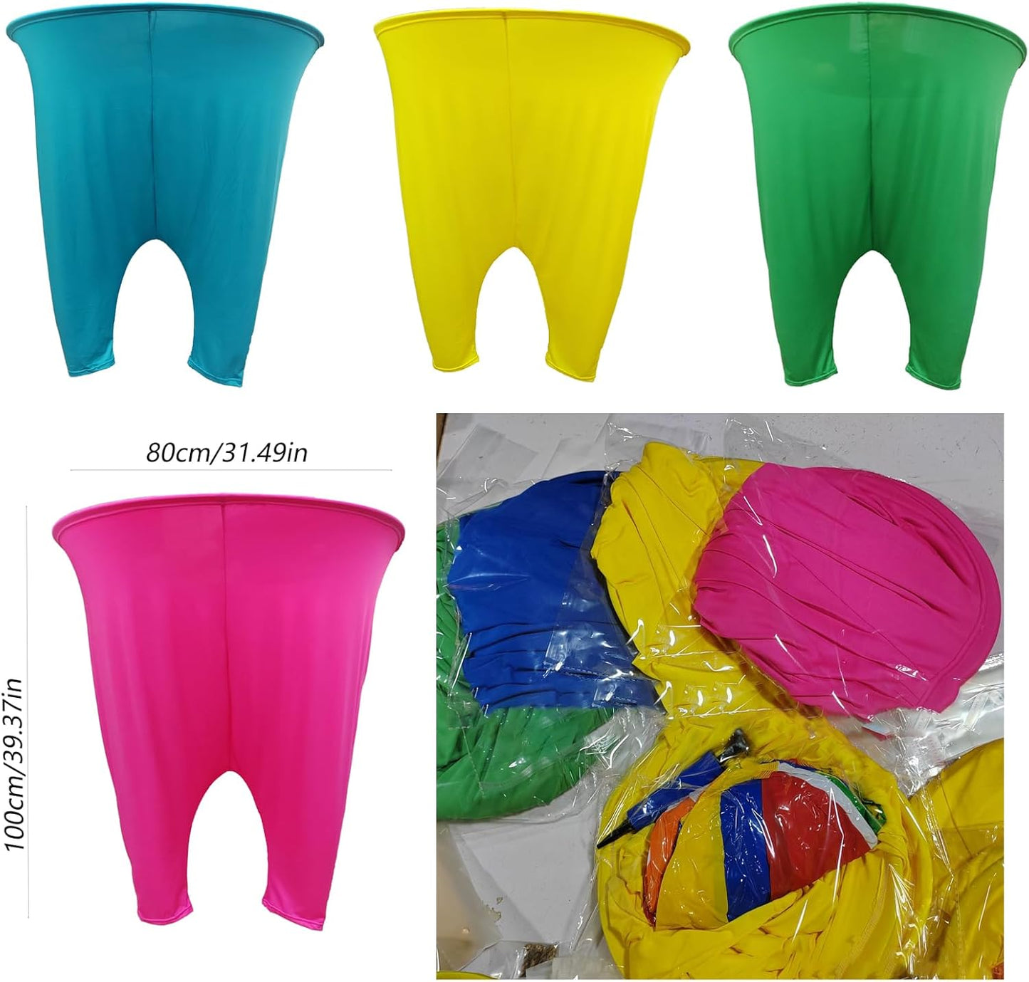 Grandma Pants Courtyard Game, Giant Outdoor Leisure Throwing Competition, Grandma Courtyard Game Pants, Team Relay Family Reunion Party Outdoor Game Set with 8 Elastic Balls and 1 Air Pump