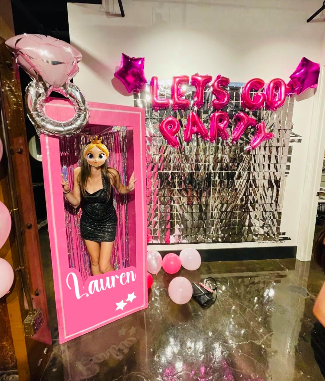 Life Size 3ft, 4ft, 5ft, 6ft and 6.6ft Tall Stand-in Cardboard Doll Photo Booth for Doll Princess Party Decorations Girls Birthday Party Decor Photoshoot, Life Size (6.6ft Tall (80 inches))