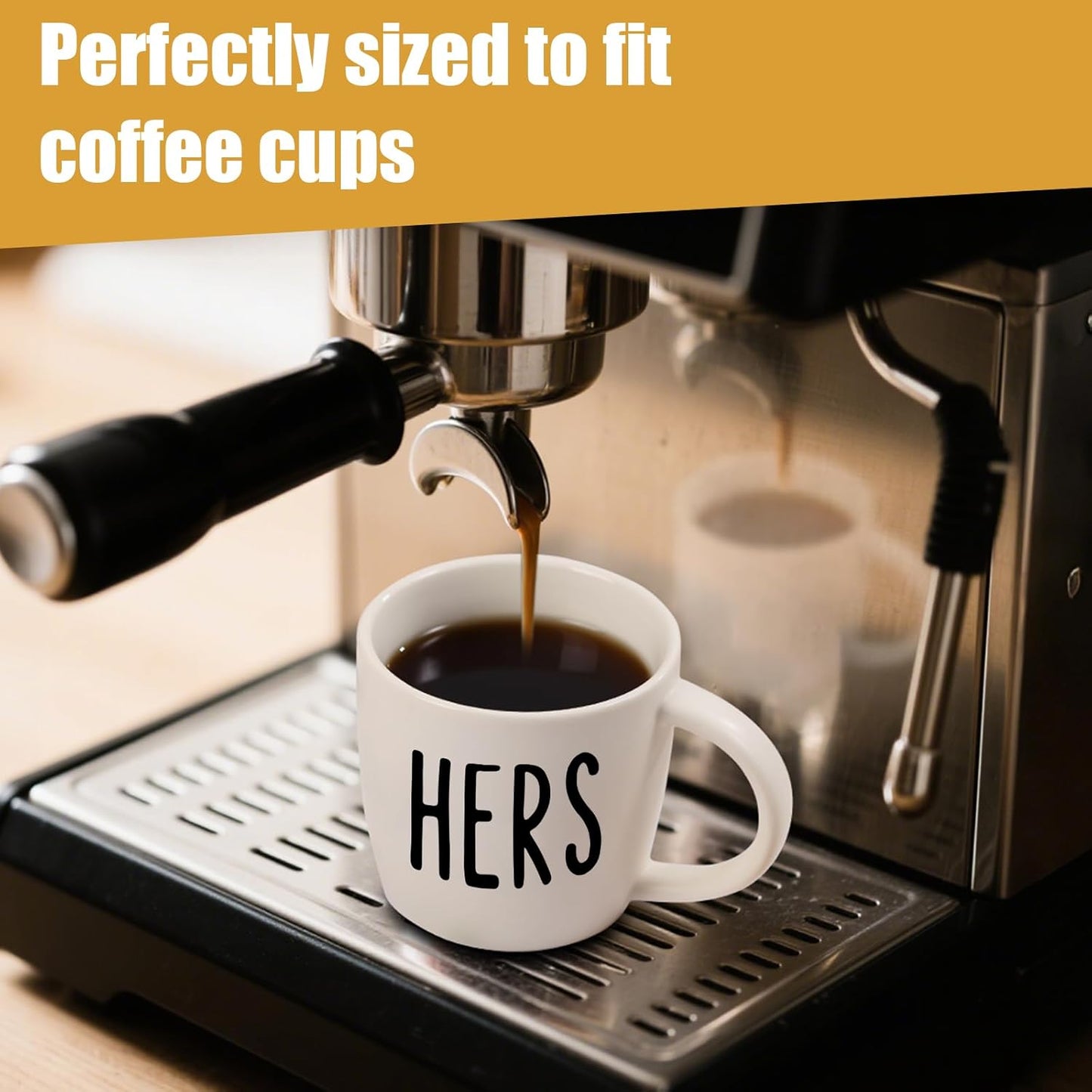 His And Hers Mugs Set Of 2 Coffee Mug 12 Ounce, Cute Matching Coffee Mug Couples for Anniversary, Wedding,Engagement， His and Her Gifts