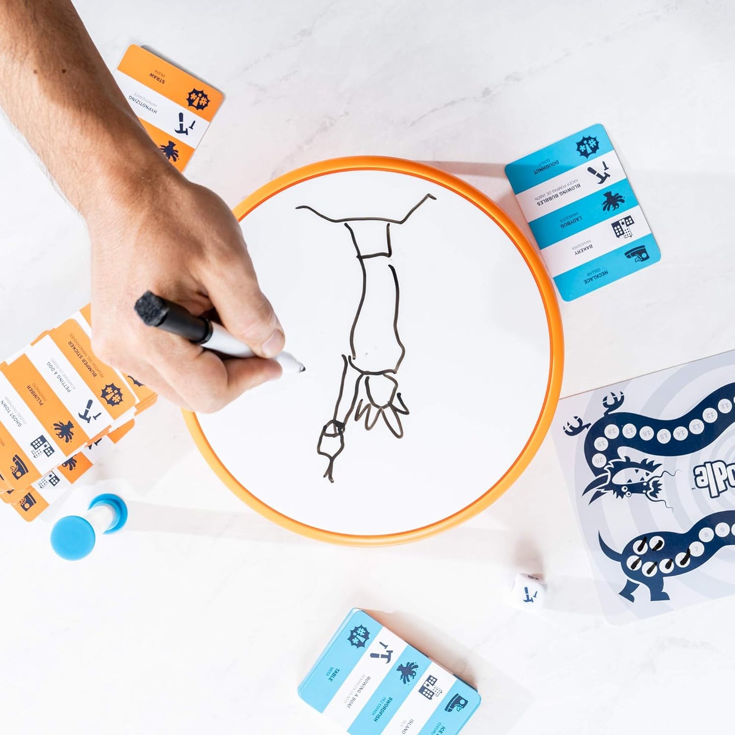 Educational Insights Spindoodle - Fun Board Games for Adults, Teens and Kids, Party Games for Family Game Night, Funny Quick Drawing Game, Guess The Sketch, Groups of 4 Ages 8+