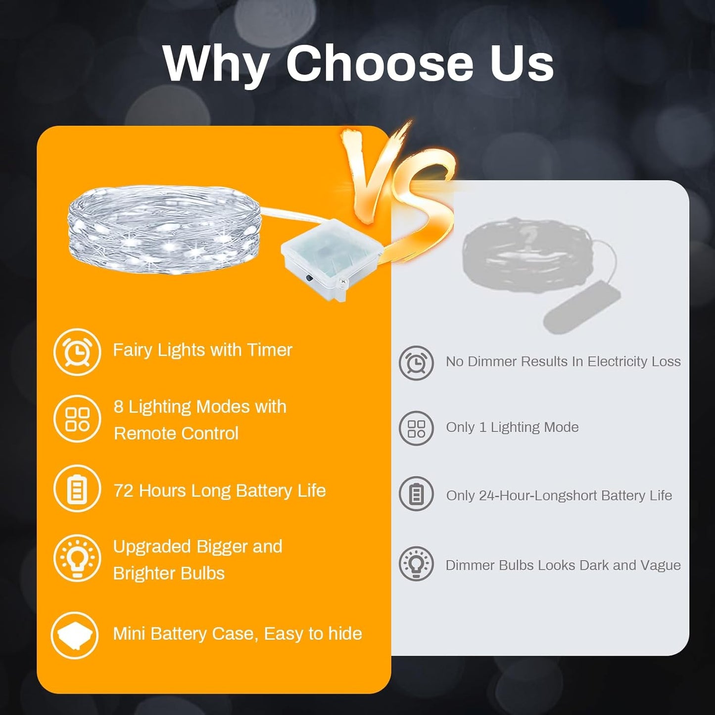 ZGWJ 6 Pack Fairy Lights Battery Operated with Remote, 7ft 20 LED Mini Fairy String Lights with Timer 8 Lighting Modes Waterproof for Halloween Christmas Tree DIY, Parties, Bedroom Decorations White