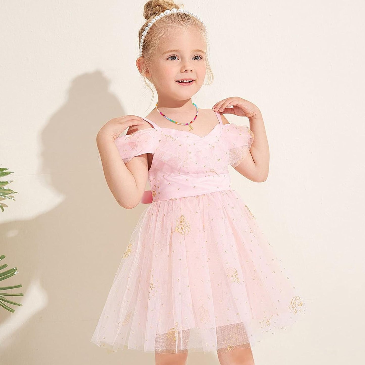 Christmas Gifts for Grandkids Teens Girls - Bubble Colorful Initial Necklaces for Women Teen Girl Trendy Stuff Beaded Initial Necklace Birthday Gifts Stocking Stuffers for Teen Girls Women