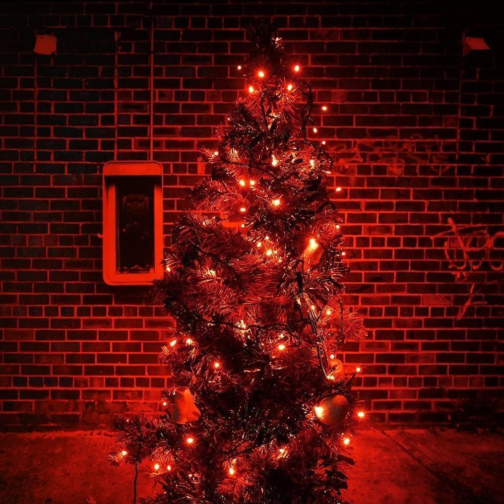 Connectable 240LED 88Ft 13Modes Christmas String Lights Indoor Outdoor | Extendable Green Wire Red Christmas Tree Lights with Timer | Twinkle Fairy Light Plug in for Xmas Tree Garden Decor(Red)