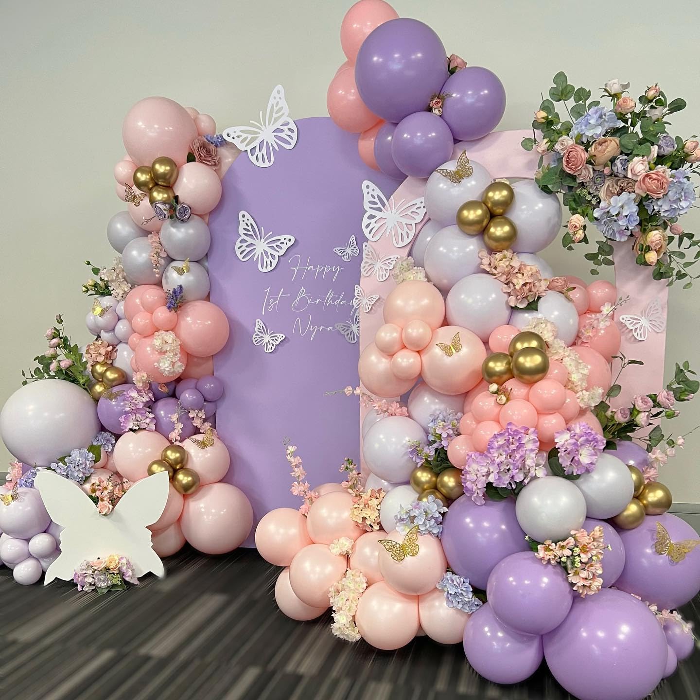 Pink and Purple Balloon Arch Kit, 140Pcs Lavender Metallic Purple Macaron Light Pink with Gold Balloon Garland Kit for Wedding, Engagements, Birthday, Baby Shower, Anniversary Party Decoration