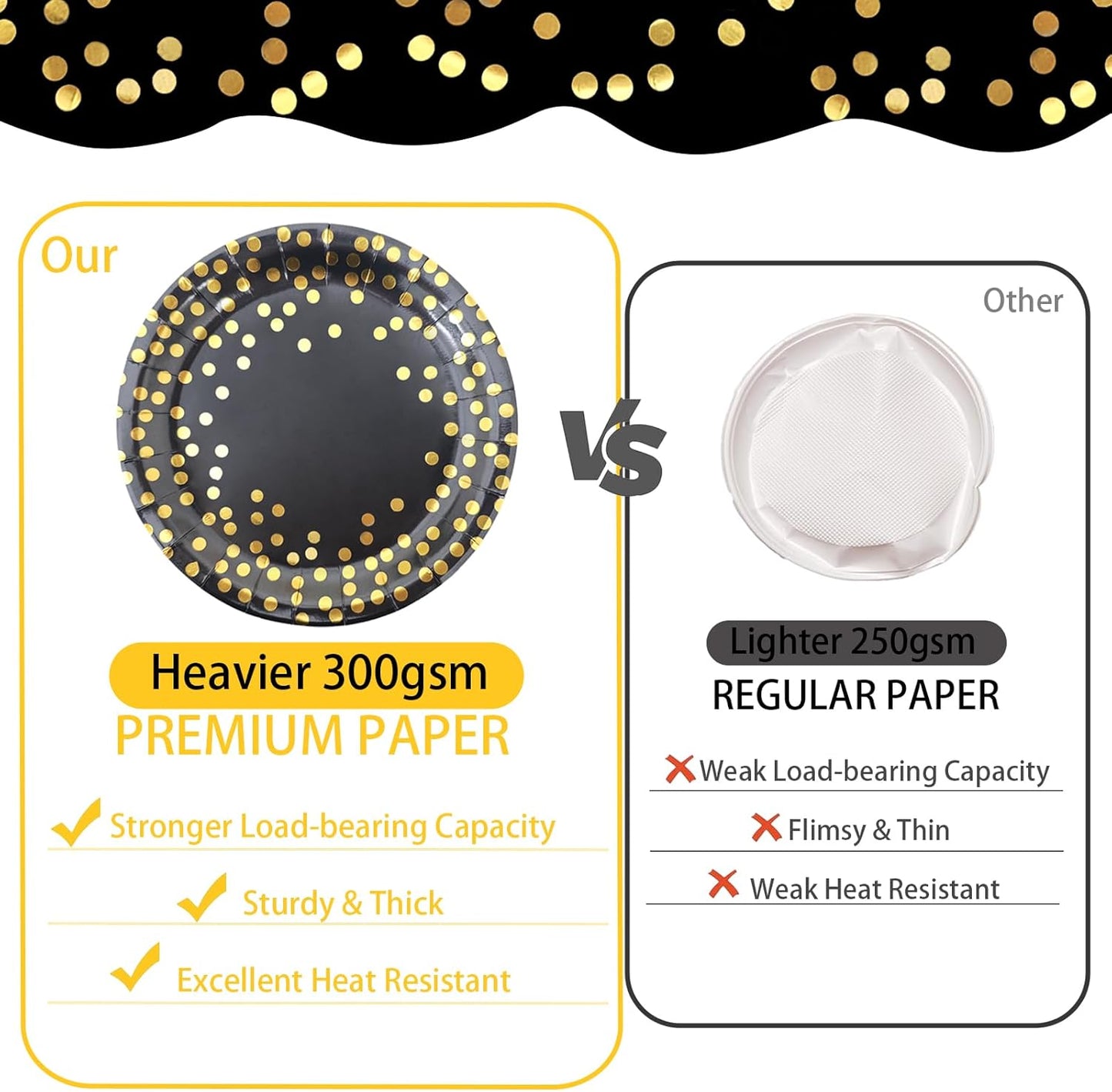 175pcs Elegant Disposable Dinnerware For 25 Guests