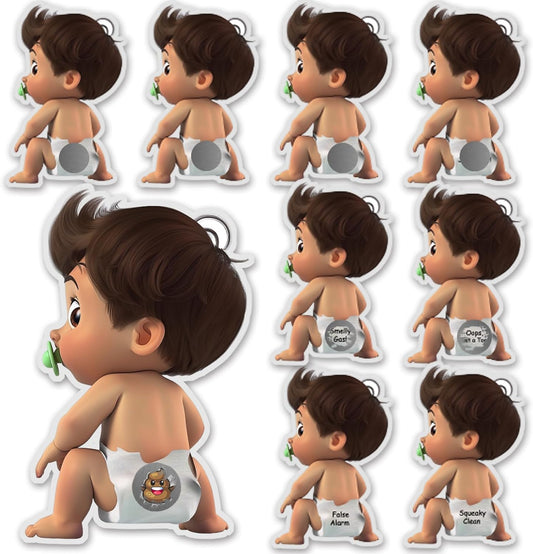 Baby Shower Scratch Off Games, Funny Lottery Card Ice Breaker for Baby Shower Party Favor Supplies, 40 Set Boys.