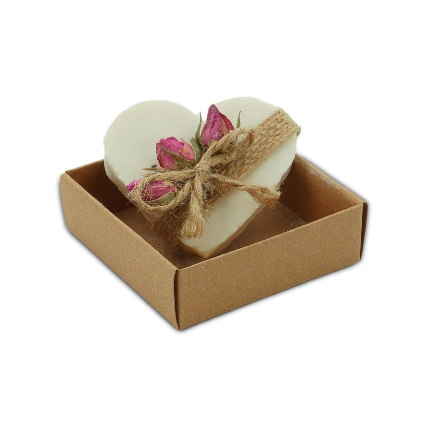 Heart Shaped Soap Favors, 12 Set, Handmade Soaps with Blank Tags for Wedding, Baby Shower, Bridal Events