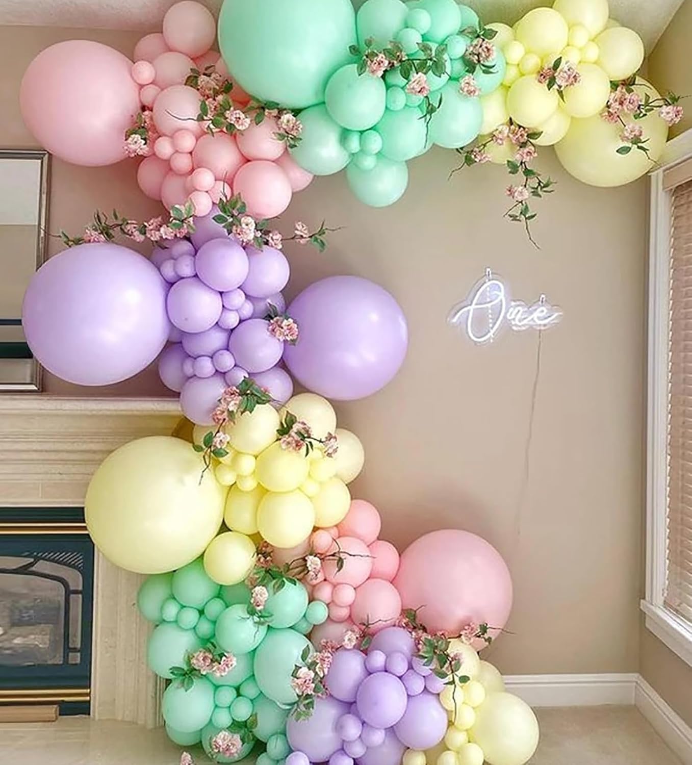 KALOR 12 Inch Pastel Orange Balloons, 50 Pcs Latex Helium Macaron Balloons for Kid's Birthday Party, Baby Shower, Wedding, Graduate Party Decorations