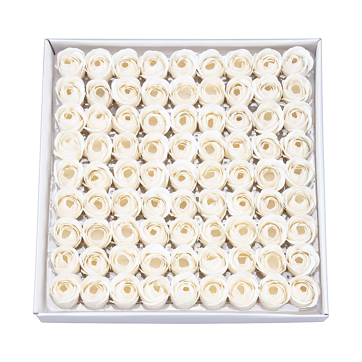 Weiye 81PCS Soap Rose Flower - Flora Scented Soap Rose Flower - Plant Essential Oil Soap, for Anniversary/Birthday/Wedding/Valentine’s Day/Mother’s Day