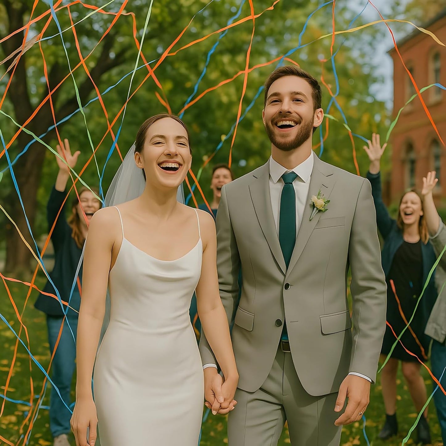 25 Pcs No Mess Confetti Streamers for Weddings and Parties, Colorful Balloon-Style Poppers, Easy to Use, Mess-Free Celebration Decor, Ideal for Events and Photo Shoots