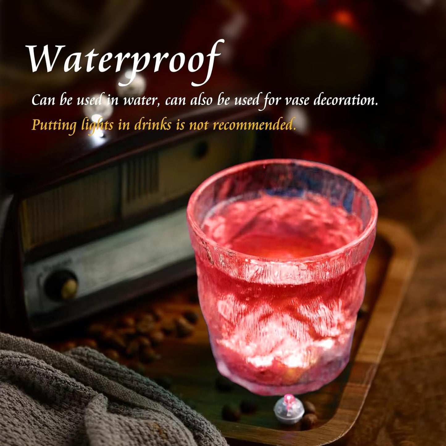 100pcs Balloon Lights Mini Led Lights Round Long Standby Time Multicolor Ball Light Paper Lantern Balloons Lights for Birthday Party Christmas Halloween Decoration (Red, 100 PCS with Hook)