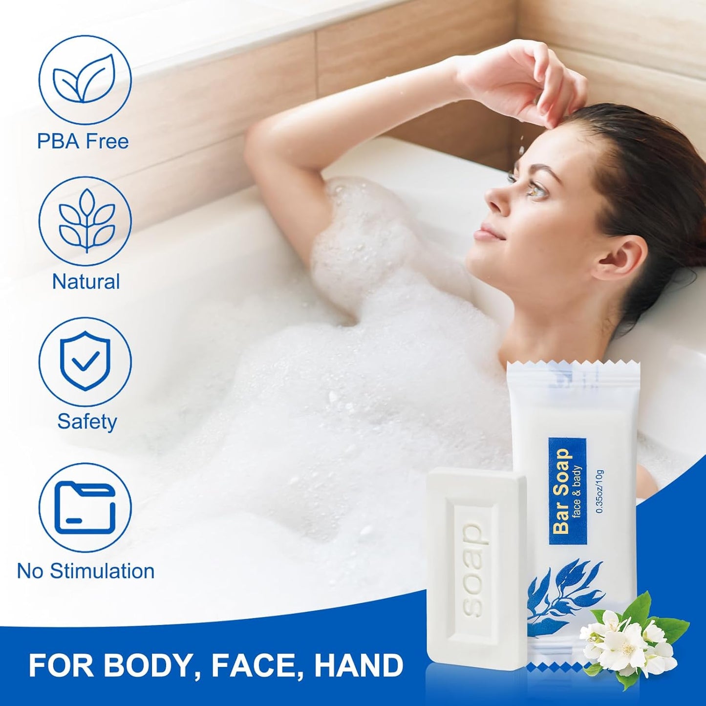 Mini Soap Bars Bulk Individually Wrapped Bulk Bar Soap 0.35oz Travel Soap Small Hotel Soaps Toiletries for Hotel Bathroom Camp RV (25)