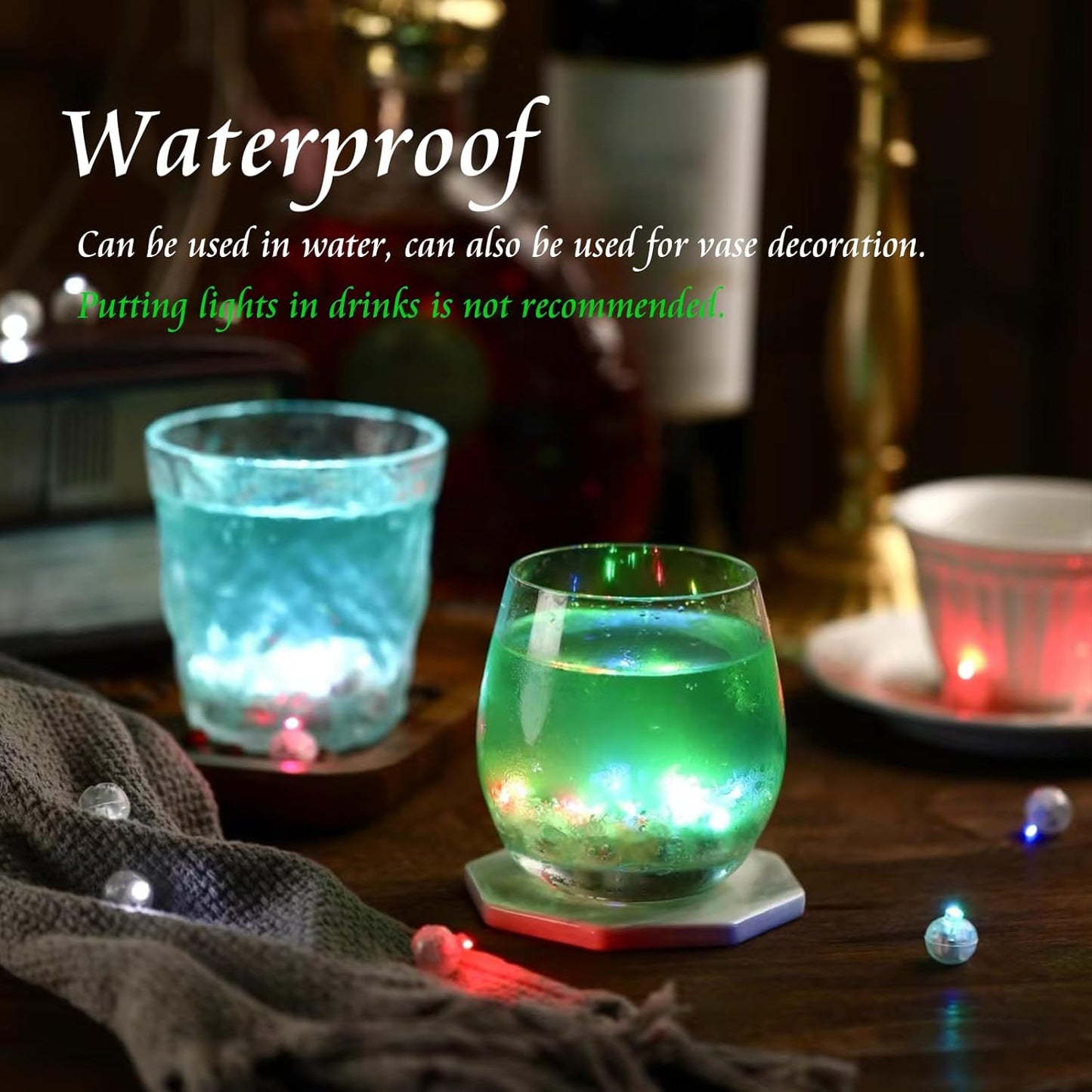 50pcs Balloon Lights Mini Led Lights Round Long Standby Time Ball Lamps Paper Lantern Balloons Lamps for Birthday Party Christmas Halloween Decoration Rainbow