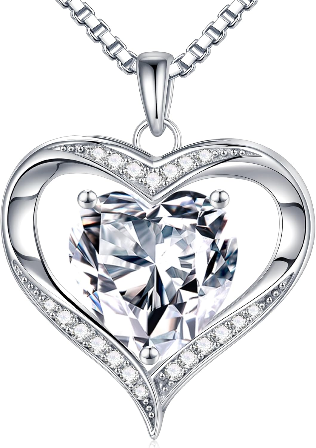 MOOSEA Christmas Gifts for Women Wife, 1-3ct D Color VVS1 925 Sterling Silver Anniversary Birthday Gifts for Women Wife Girlfriend Jewelry Moissanite Necklace