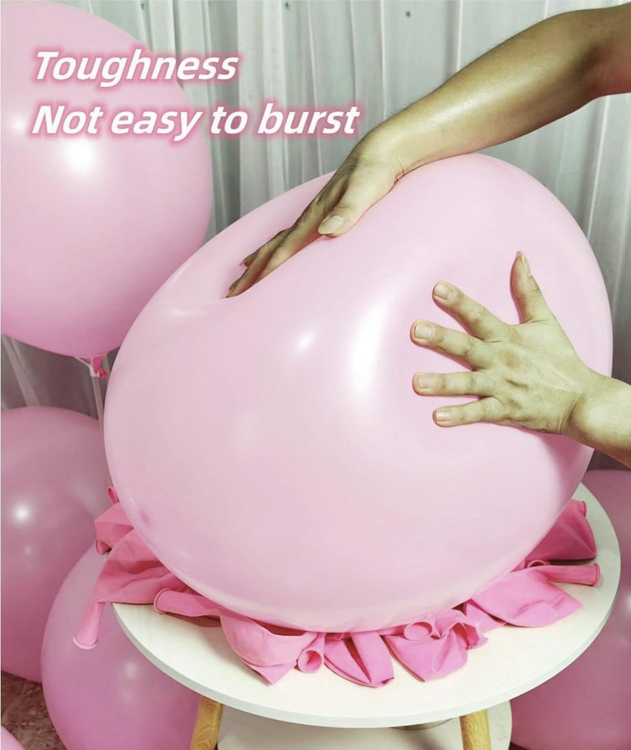 90 Pack Light Pink Balloons 18 Inch Baby Pink Balloons - Various Party Decorations ZWZLIULIAN