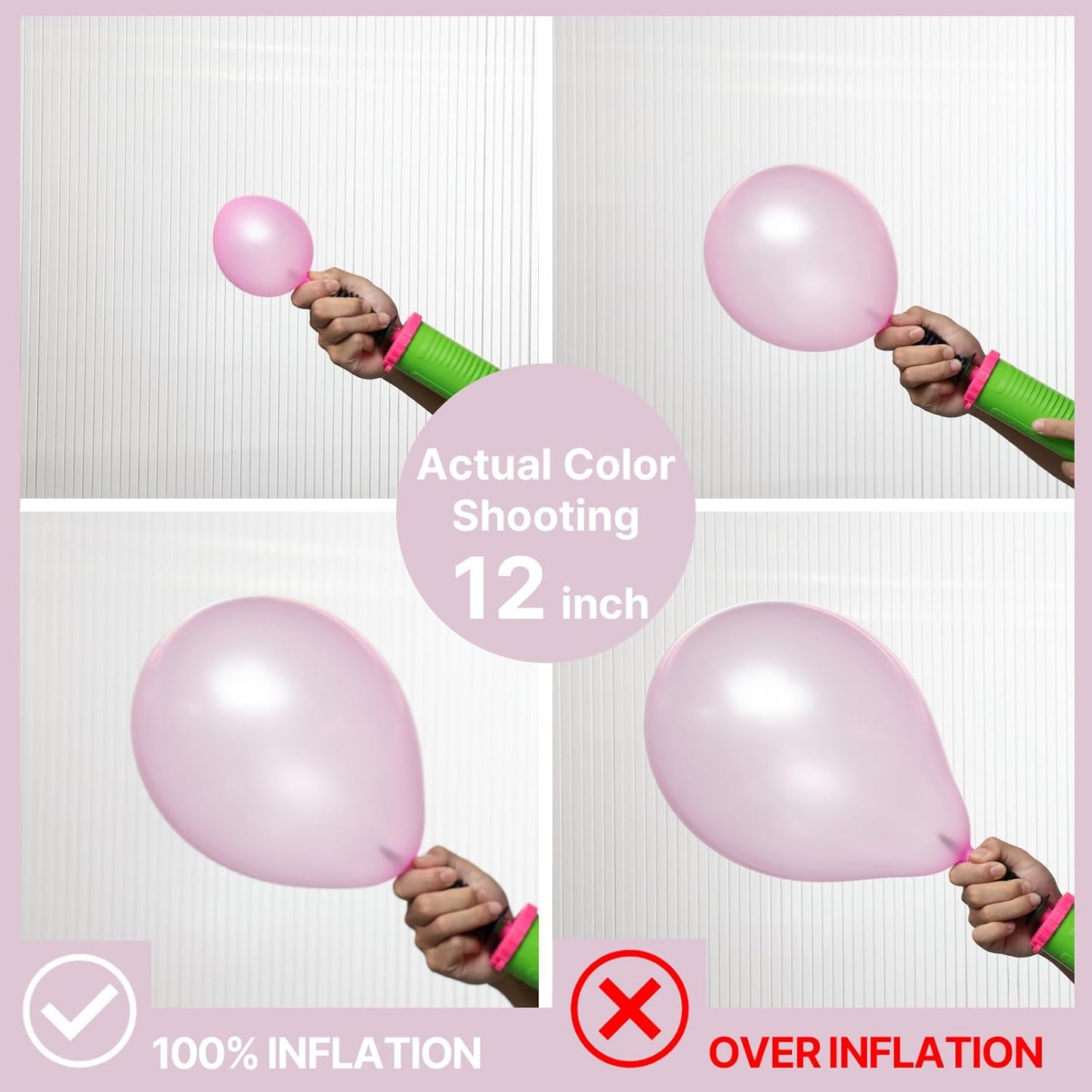 PartyWoo Light Pink Balloons 50 pcs 12 Inch Pearl Pastel Baby Pale Pink Latex Helium Balloons for Baby Shower Gender Reveal Valentine's Day Wedding Princess Birthday Party Decorations Pink-Z29