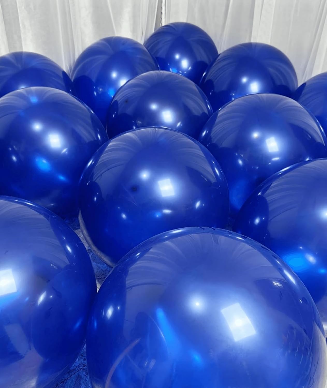 90 Pack Navy Blue Balloons 18 Inch Royal Navy Blue Big Balloons for Party Decorations and Events