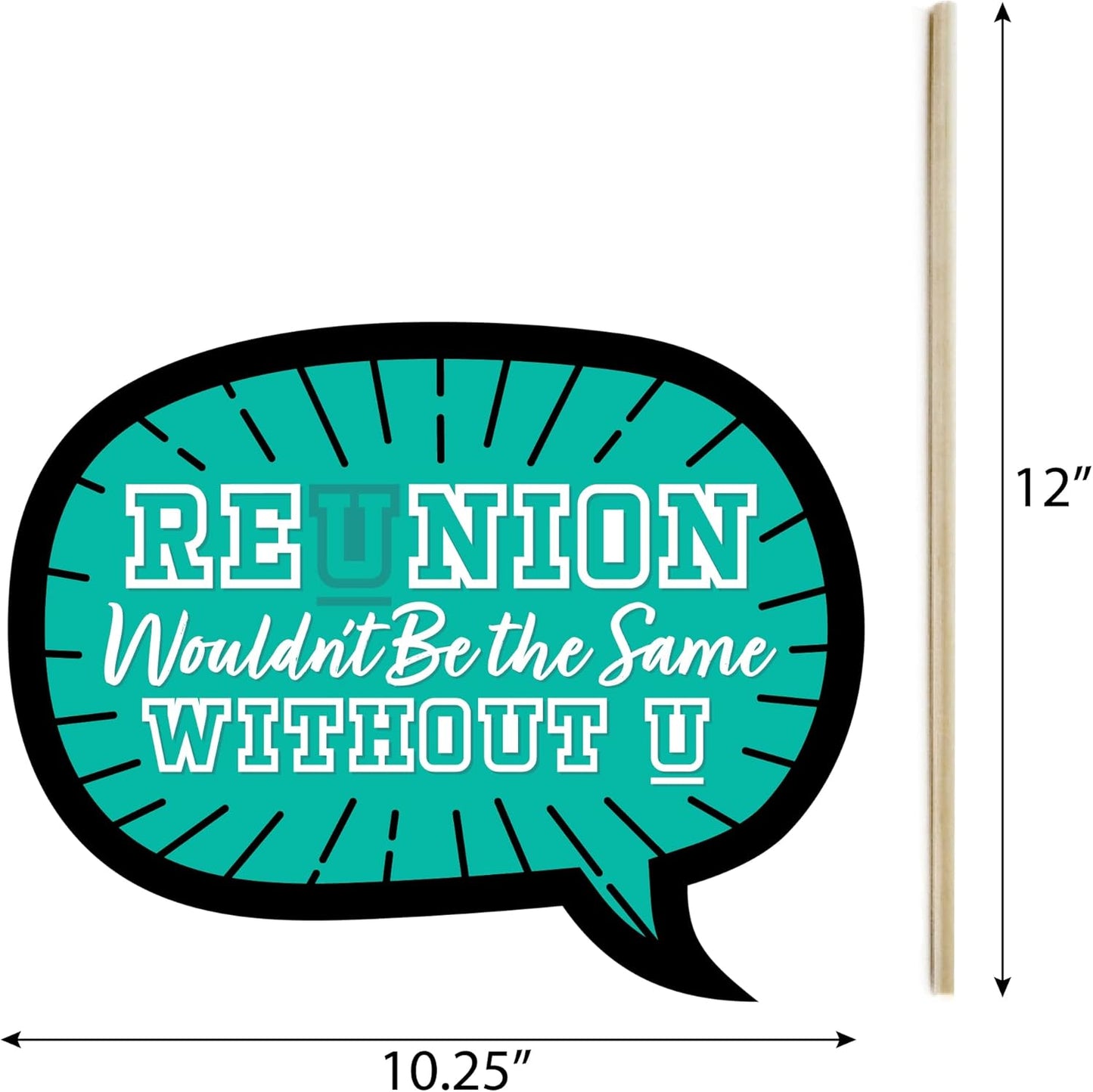 Big Dot of Happiness Funny Still Got Class - High School Reunion Party Photo Booth Props Kit - 10 Piece