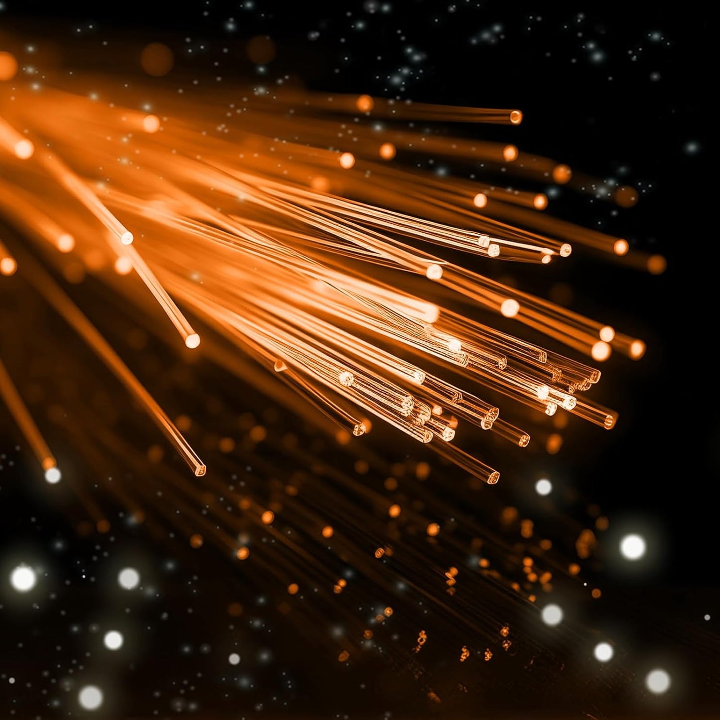 18 PCS Orange LED Fiber Optic Wands Glow Sticks, Light Up Wands, Fiber Optic Lights Rod, Flashing Wands with 3 Light Modes for Wedding,Halloween,Christmas, Neon Party Favors Supplies