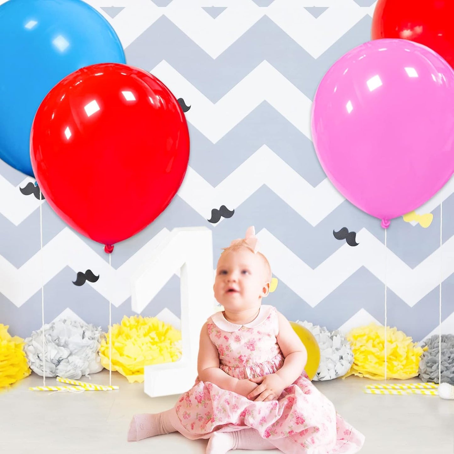 32Pcs Red Big Balloons 18 Inch, Round Large Latex Party Balloons for Birthday Wedding Decorations. (red)