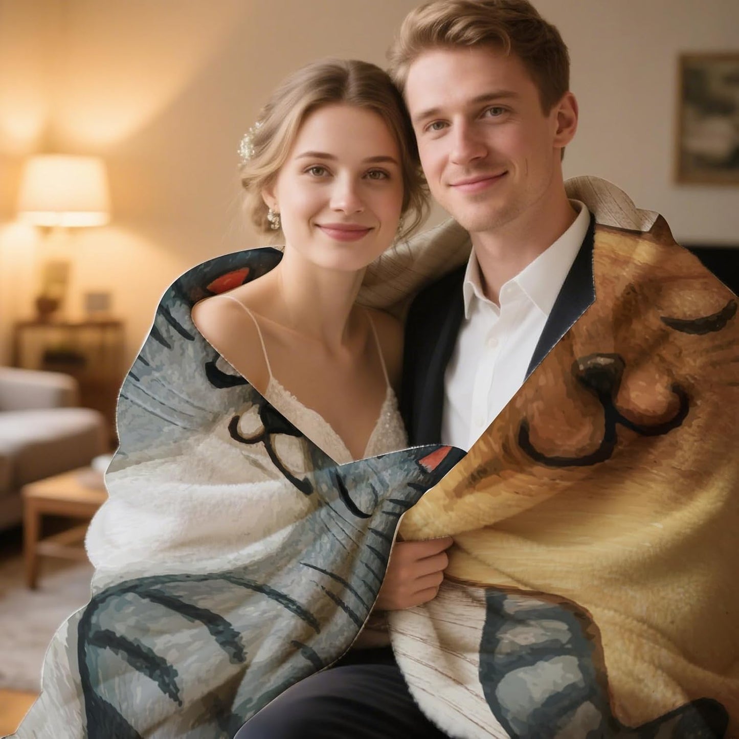 Wedding Gifts for Couples, 2025 Bridal Shower Gift, Funny Wedding Gifts for Newlyweds, Couples Personalized Engagement Presents for Bride to Be Married Favors Blanket