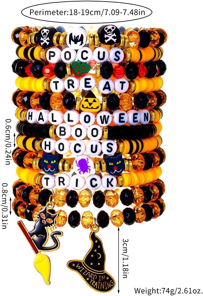 Heishi Surfer Clay Bead Bracelets Set for Women - Preppy Smile Evil Eye Beaded Stretch Bracelets Elastic Layering Friendship Bracelets- Stackable Boho Disc Summer Jewelry Set