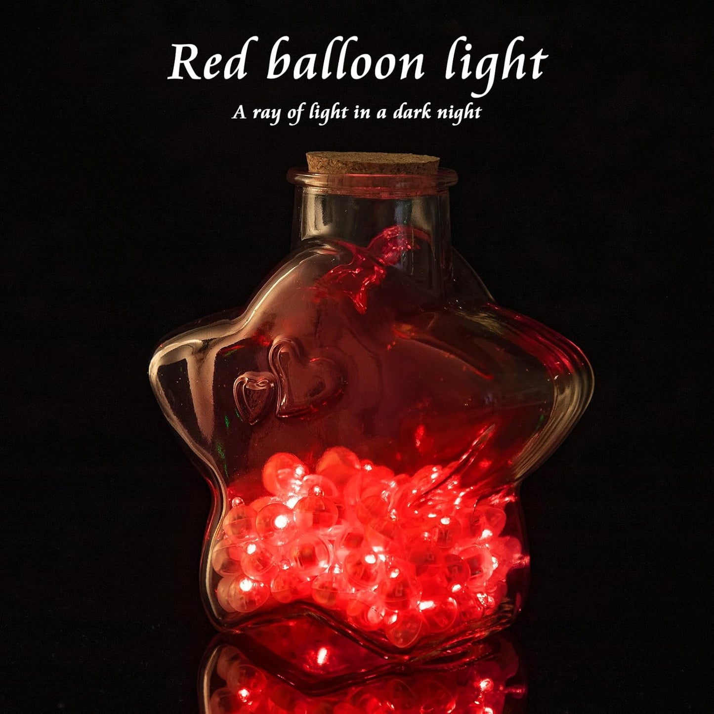 100pcs Balloon Lights Mini Led Lights Round Long Standby Time Multicolor Ball Light Paper Lantern Balloons Lights for Birthday Party Christmas Halloween Decoration (Red, 100 PCS with Hook)