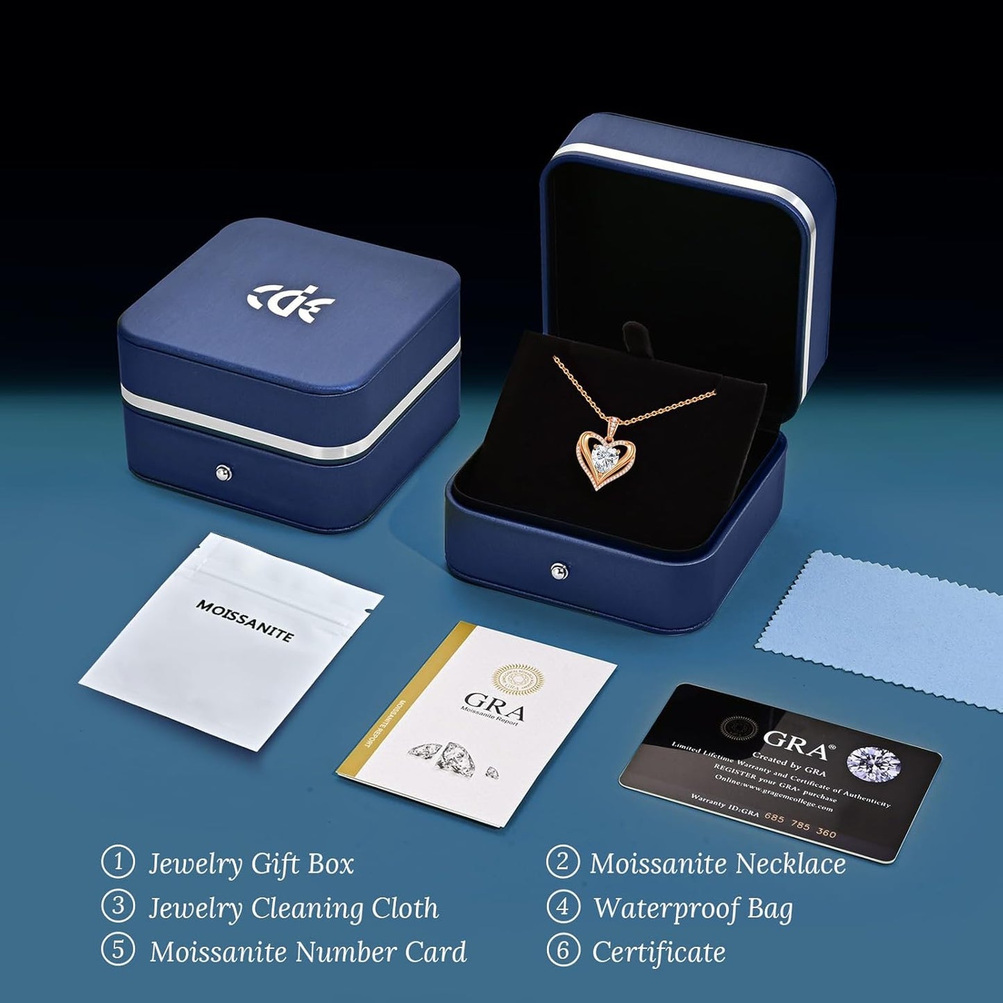 Moissanite Infinity Love Heart Pendant Necklaces for Women, 1-3 Carat 925 Sterling Silver 18K Gold Plated Engraved with"I LOVE YOU', Anniversary Birthday Present Jewelry Christmas Day Gift for Women Wife Girlfriend Her