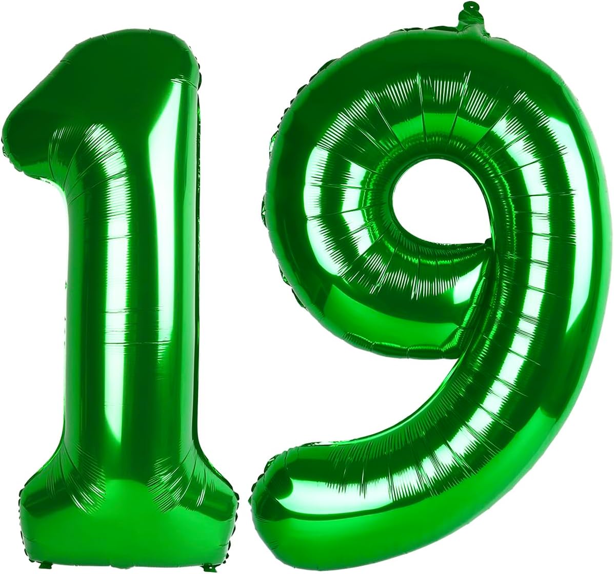 Green Number 19 Balloon 40 inch, 19 Number Balloons, 19th Green Birthday Decorations, 19 Year Old Girls Boys Party Supplies, St. Patrick's Day Games Theme Birthday Decorations